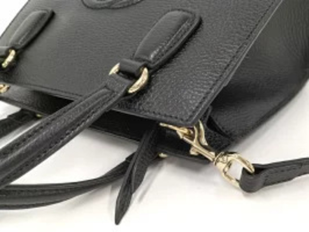 Gucci Black Leather Tote Bag Soho Crossbody - Picture 6 of 9